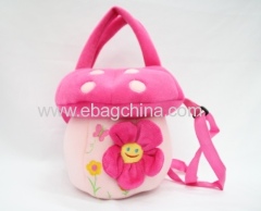 lovely.prtty.catoon Plush flower mushroo handbags