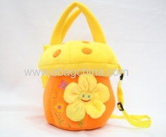 lovely.prtty.catoon Plush flower mushroo handbags