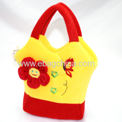 plush cartoon flower clothes handbags