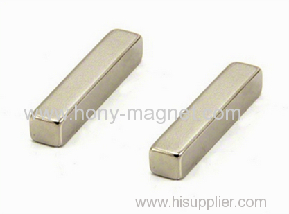 Zn coating sintered ndfeb rectangular bar magnets