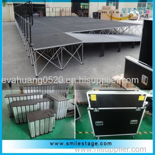 Outdoor concert event aluminum folding portable stage