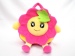 Plush cartoon smiling sunflowers face handbag