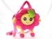 Plush cartoon smiling sunflowers face handbag