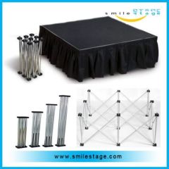 RK portable stage for lighting truss structure