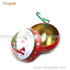 food grade ball shape tin box for sugarplum