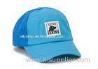 Silk Printed Blue Personality Kids Baseball Caps , Poly-Cotton 6 Panel Hats