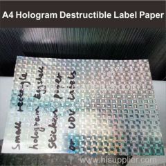 New Product Small Rectangle Hologram Ultra Destructive Vinyl Materials Holographic Graffiti Eggshell Sticker Papers