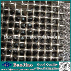 Crimped Steel Mesh/ 304/316 Stainless Steel Woven Crimped Mesh/ Lock Crimped Mesh