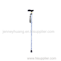 plastic handled patterned walking stick