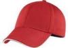 100% Cotton Six Panel Red Ladies Golf Caps.With 3d Embroidery , Breathable