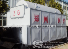 horizontal biomass fired steam boiler with high pressure