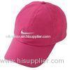 Wrinkle Resistance Custom Ladies Golf Caps 3d Embroidery With Plastic Buckle
