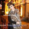 Female Leopard 100% Polyester Velvet Hat for Party / T Show / wedding