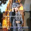 Fancy European Ladies Velvet Hats for party / wedding , Gray