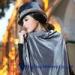 crushable Purple womens Velvet Hats , velvet top hat for t show
