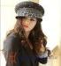 Eco - friendly Winter Women beret hats with Diamond Casing , custom