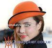 Autumn / Winter Female Warm 100% Wool Felt Hats with bowknot