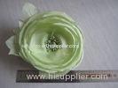 Customized Green Real Silk Flower Heads For Bouquets , Bride Headpiece