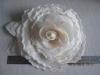 Hair Fascinators Craft White Silk flower Heads Headpiece Bridal For Thanksgiving Day