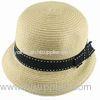 Straw Hat with Sewn Webbing, Suitable for Summer Season, Leisure and Brief