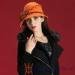 Round top Woman Wool Fedora Hats , Leisure felt fedora hat for wedding