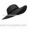 Wide Brim Women's Straw Simple Sun Hat with Braid, Customized Colors/Sizes/Accessories/Patterns