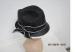 Black Fashion Casual Women Paper Straw Hats With Ribbon Band For Normal Day, Party