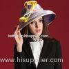 100% Polyester Fashion Church Hats , Ladies Church Hats for Party