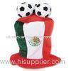 Mexico Football 3d Embroidery Outdoor Custom Made Baseball Caps With Three Balls