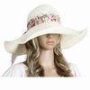 Stylish Straw Hat with Wide Ribbon Around, Complete Ensemble and Shade from Sun