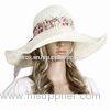 Stylish Straw Hat with Wide Ribbon Around, Complete Ensemble and Shade from Sun