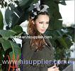 Winter Black / Grey Ladies Fascinators , Flower / Leaf Shape