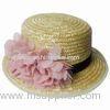 Women's Top Hat with Silk Ribbon, Made of Straw, Similar Decorations/Customized Sizes are Accepted