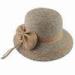 Stylish Hat, Made of Two-color Straw, with Bowknot Decoration, Customized Woven Logos are Welcome