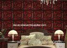 Home Wall European Style Wallpaper Contemporary Mural Leather 3D Wall Panel for Hotel / Office
