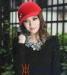 Telescope Crown Fashion Wool Felt Hats Cap With Chains for Party