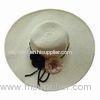 Fashionable Large Brim Hat with Flower Braids. Optional Colors, Design and Eco-friendly Material