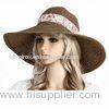 Women's Broad-brimmed Straw Hat, Made of Natural Straw, with Long Ribbon