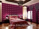 Luxury Living Room 3D Wall Coverings / Wall Art 3D Wall Panels with Plant Fiber 500*500 mm