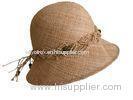 Custom Women Straw Hats With Crochet Trimming Band, Summer Fashion Straw Hats For Women