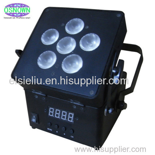 Rechargeable Lithium Battery LED DJ Stage Par Can Light with DMX Wireless Inside