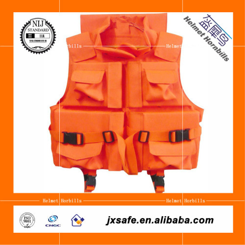 life vest in the ocean