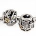 Fashion Gold Plated Sterling Silver Family Tree Charm Beads with Clear CZ Stone