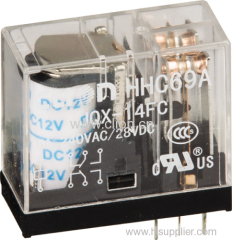 JQX-14FC 5A 10A 16A Miniature PCB Relay Clion or Industrial plug-in relay used in control system