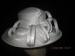 Custom Comfortable Ladies White Church Hats , Women Church Hat Squared Crown