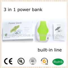 New portable 3 in 1 power bank