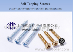 tapping screws (pan head of flat head cross drive)