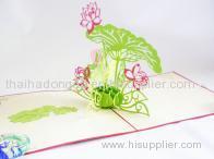 LOTUS FLOWERS 3D CARD