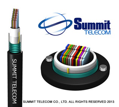 GYDXTW Central Tube Optical Fiber Ribbon Cable Outdoor Fiber Optic Cables