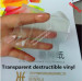 accept custom order self adhesive transparent sticker paper